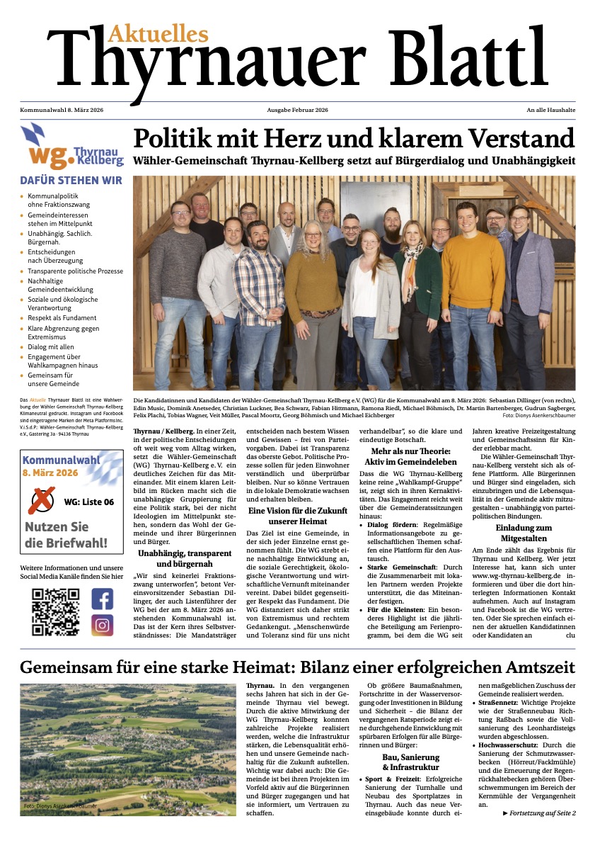 Thyrnauer Blattl – 2026